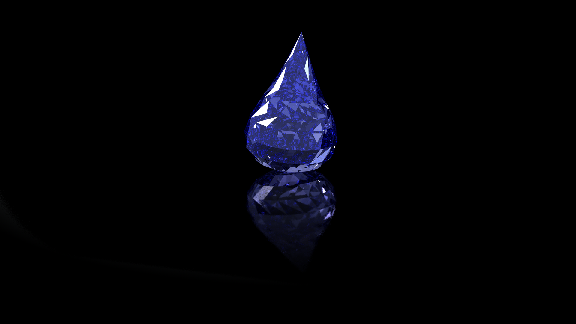 Sapphire Teardrop