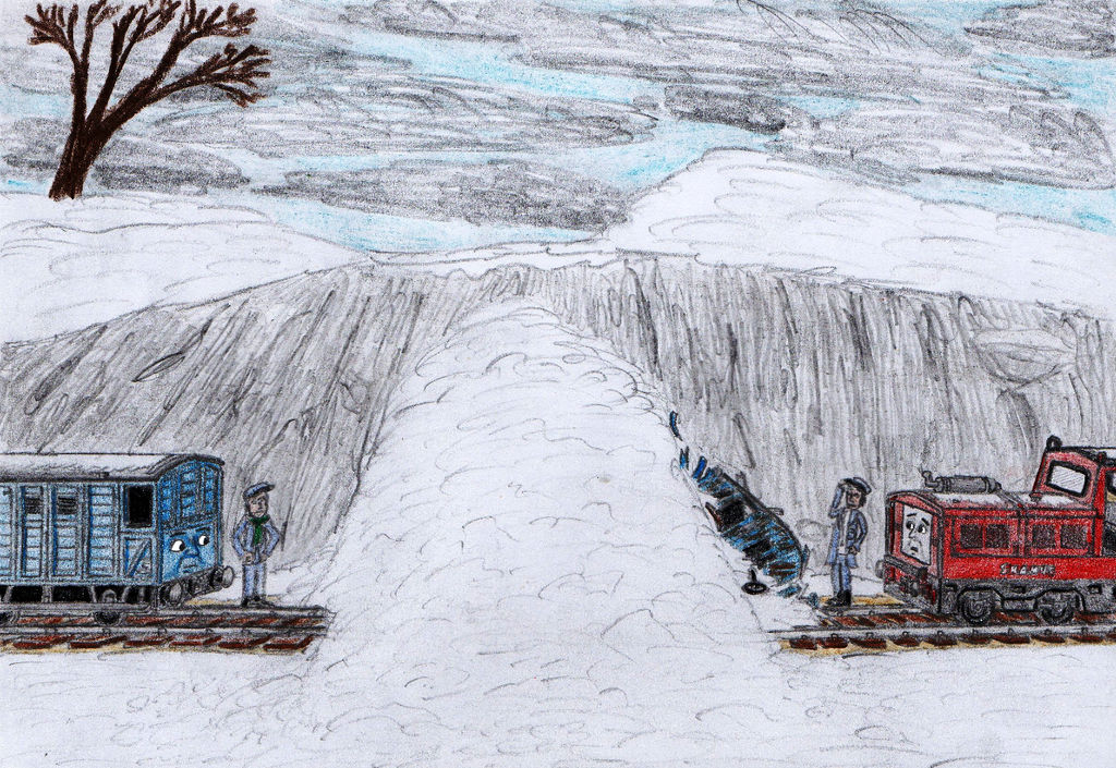 Winter Engine Deviantart ERS Illustration: 'Little Engines in the Snow' #3 by 01Salty on DeviantArt