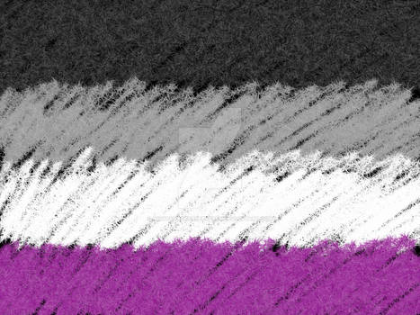 Asexual Pride Flag (Black Background)