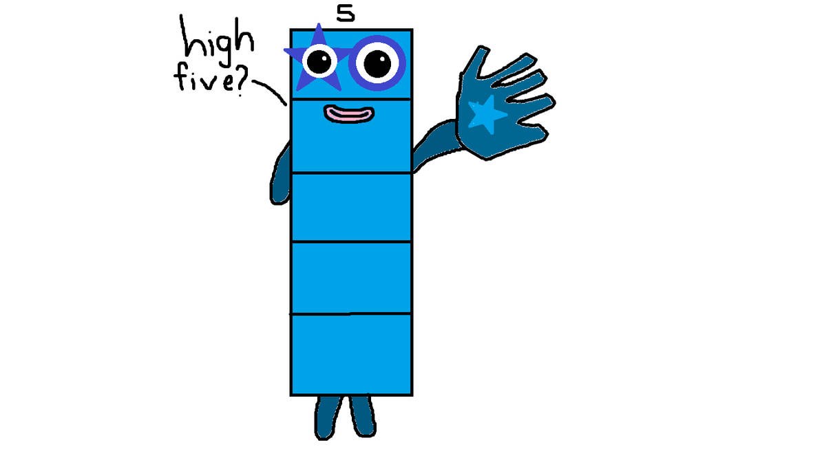 Number 5 Number Block Numberblocks 5 by PurpleLilacish on DeviantArt