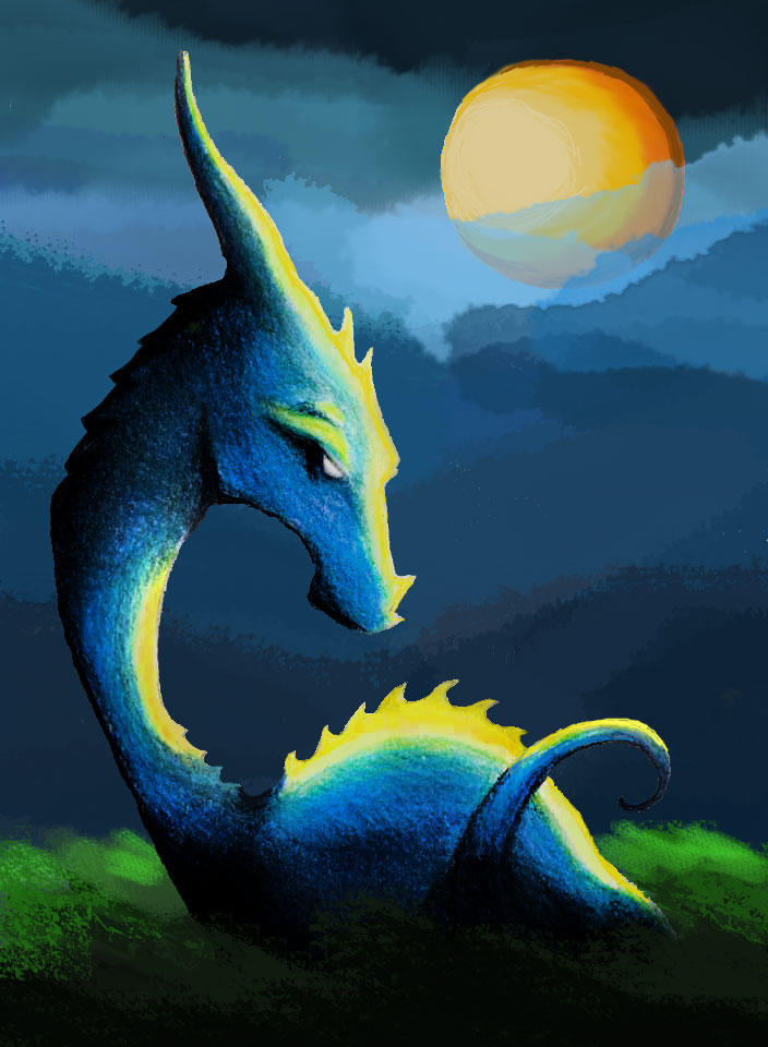 Moon Rabbit Dragon Moon Dragon by Draghessa on DeviantArt