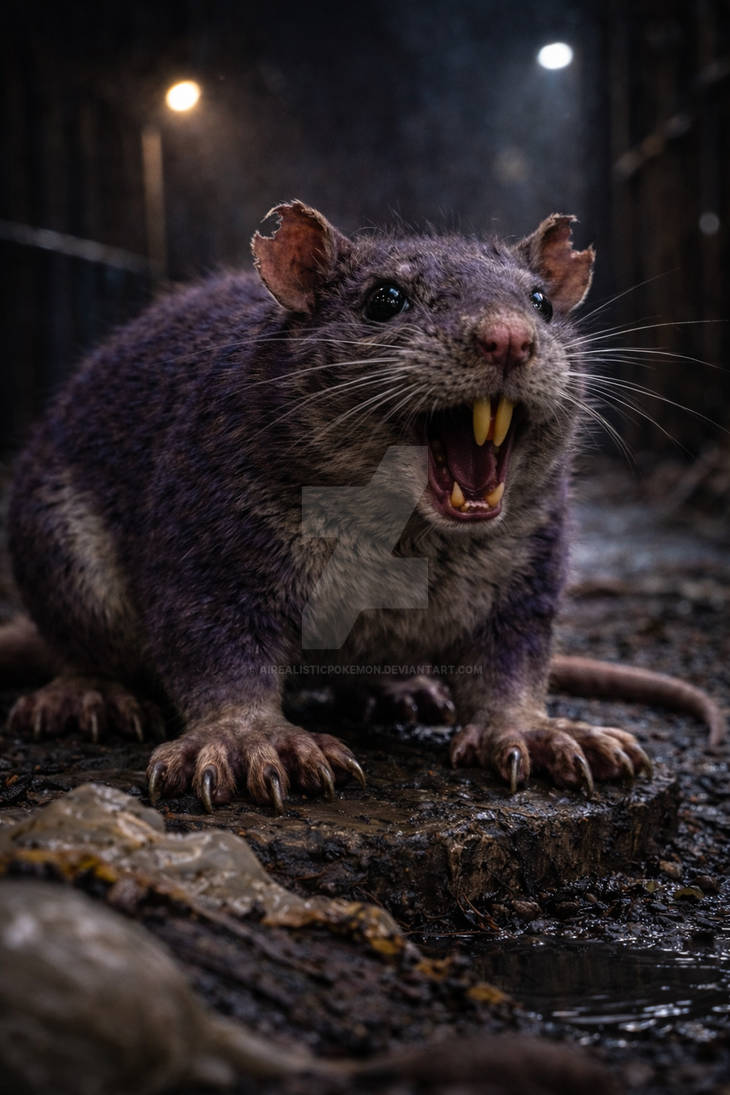 Angry Rattata Rattata by AIRealisticPokemon on DeviantArt