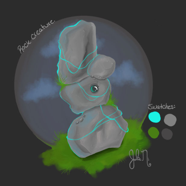 Rock Creature. by JajaJulie on DeviantArt