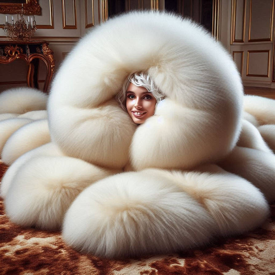 The Fur Rug in the Den by softkink on DeviantArt