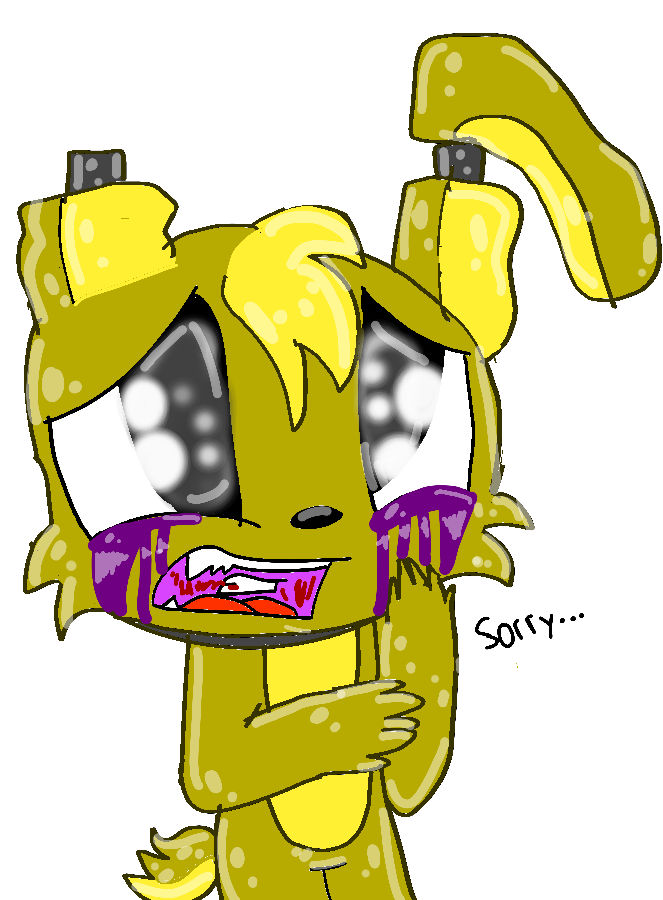 Spring Trap Scared Face You made SpringTrap cry!! by BalloonGirl-ThePony on DeviantArt