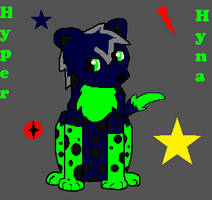 hyper hyena my fursona