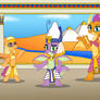 Prince Spike and his two concubines (Comm)