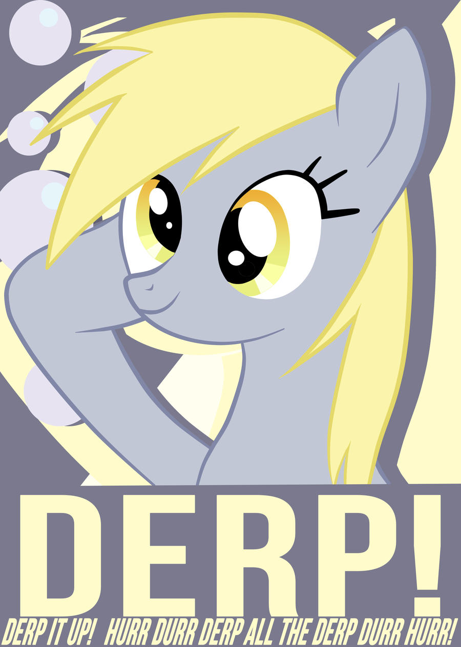 Derpy Thwomp Derpy Hooves Poster by Chingilin on DeviantArt