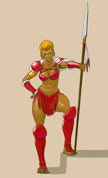 Some kind of gladiator lady, I guess