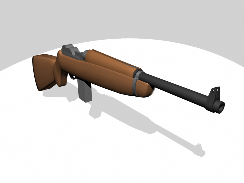 3D Cartoony M1 Carbine