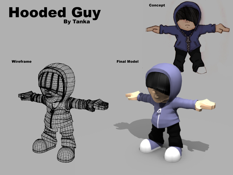 3D Hooded Guy