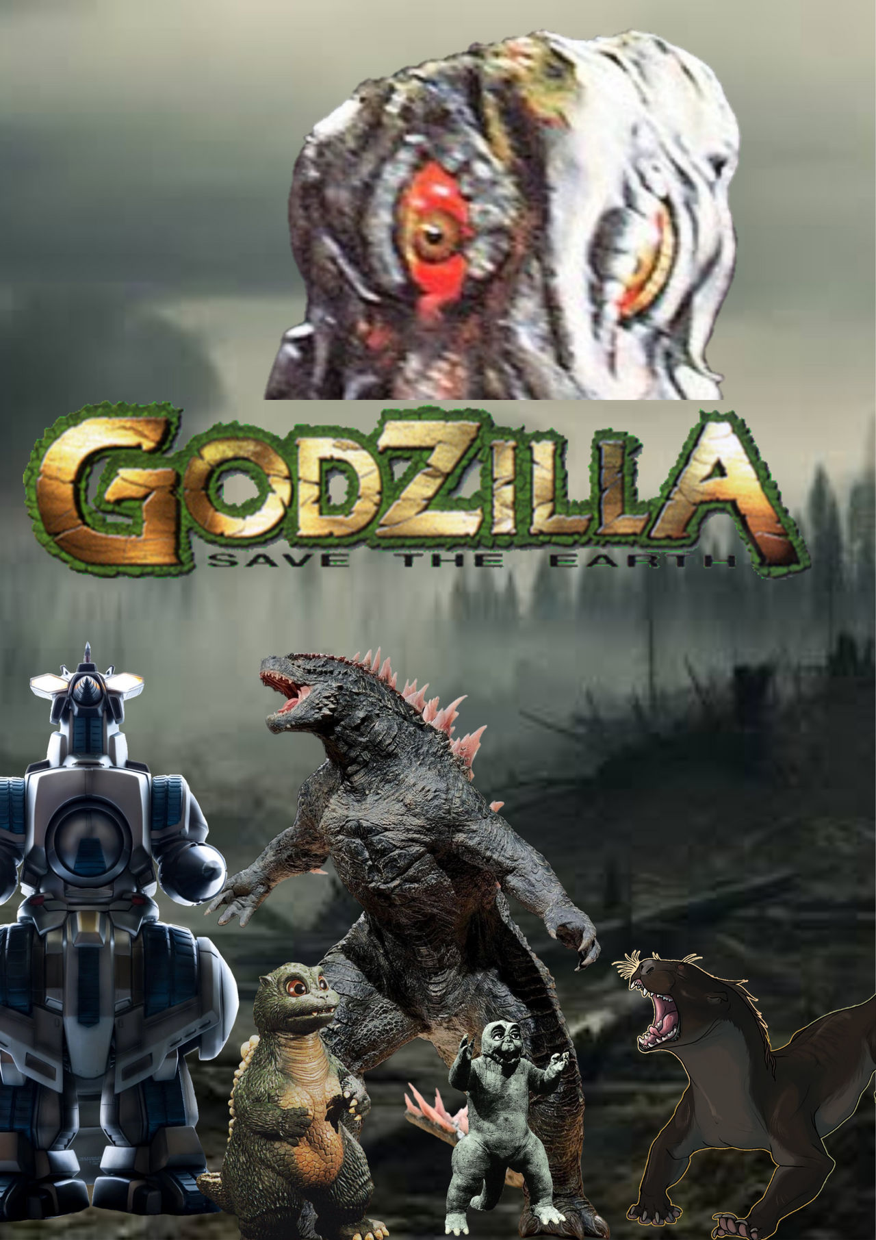 Godzilla 16: save the earth poster by kajiuboy1995 on DeviantArt