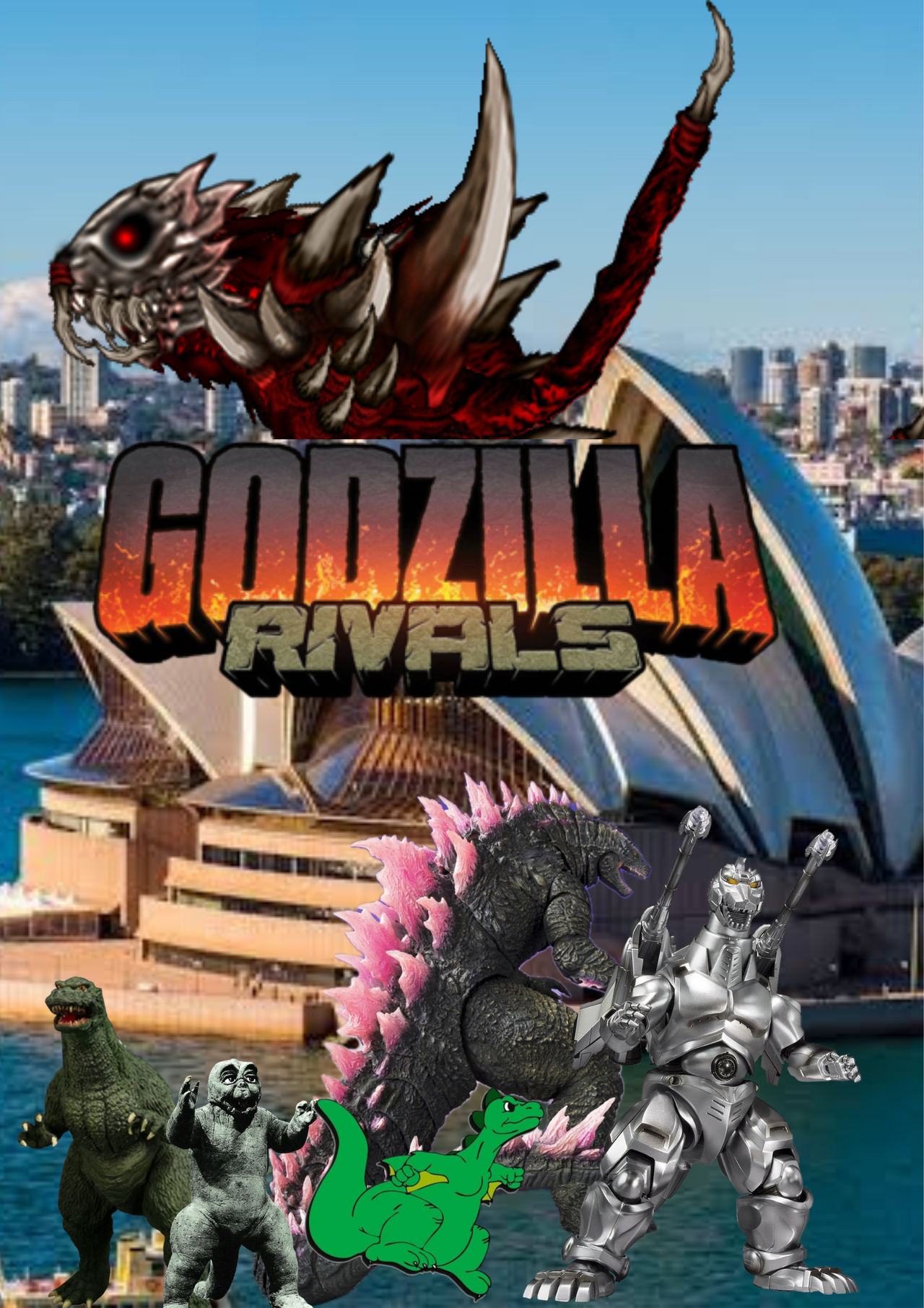 Godzilla Winged Rivals Godzilla 24: rivals poster by kajiuboy1995 on DeviantArt