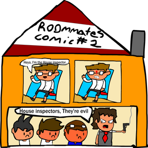 Roommates Comic # 2 - House Inspector