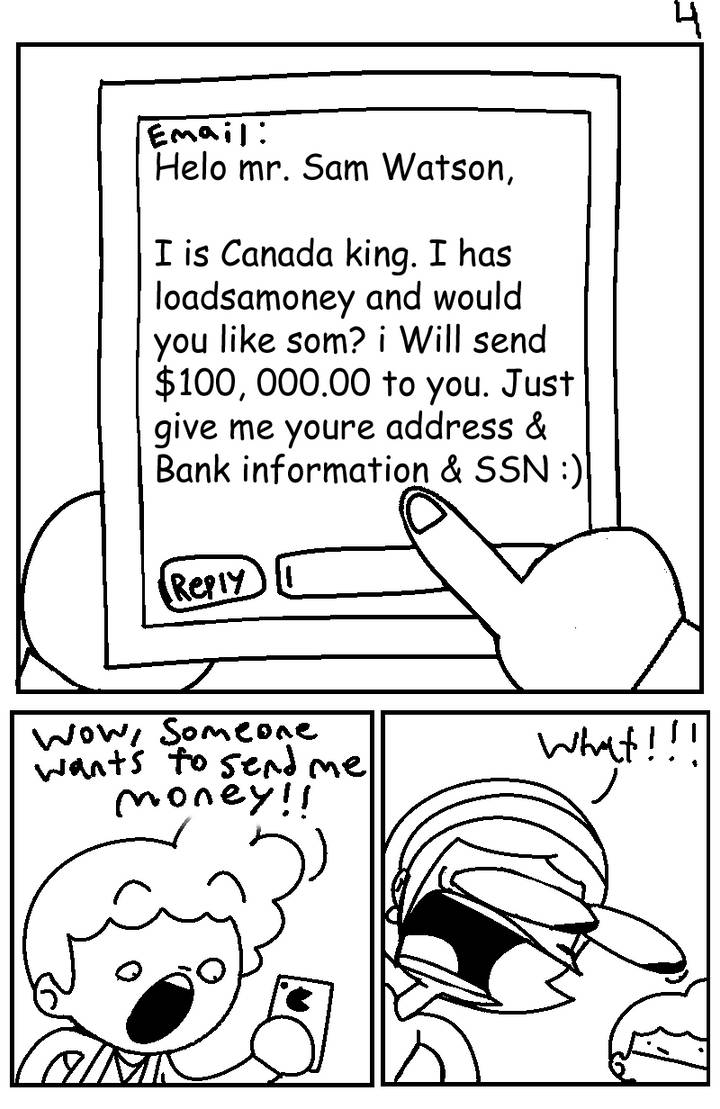 Life of Sam: Internet Safety - Page 4 by FlowJoeCartoons on DeviantArt