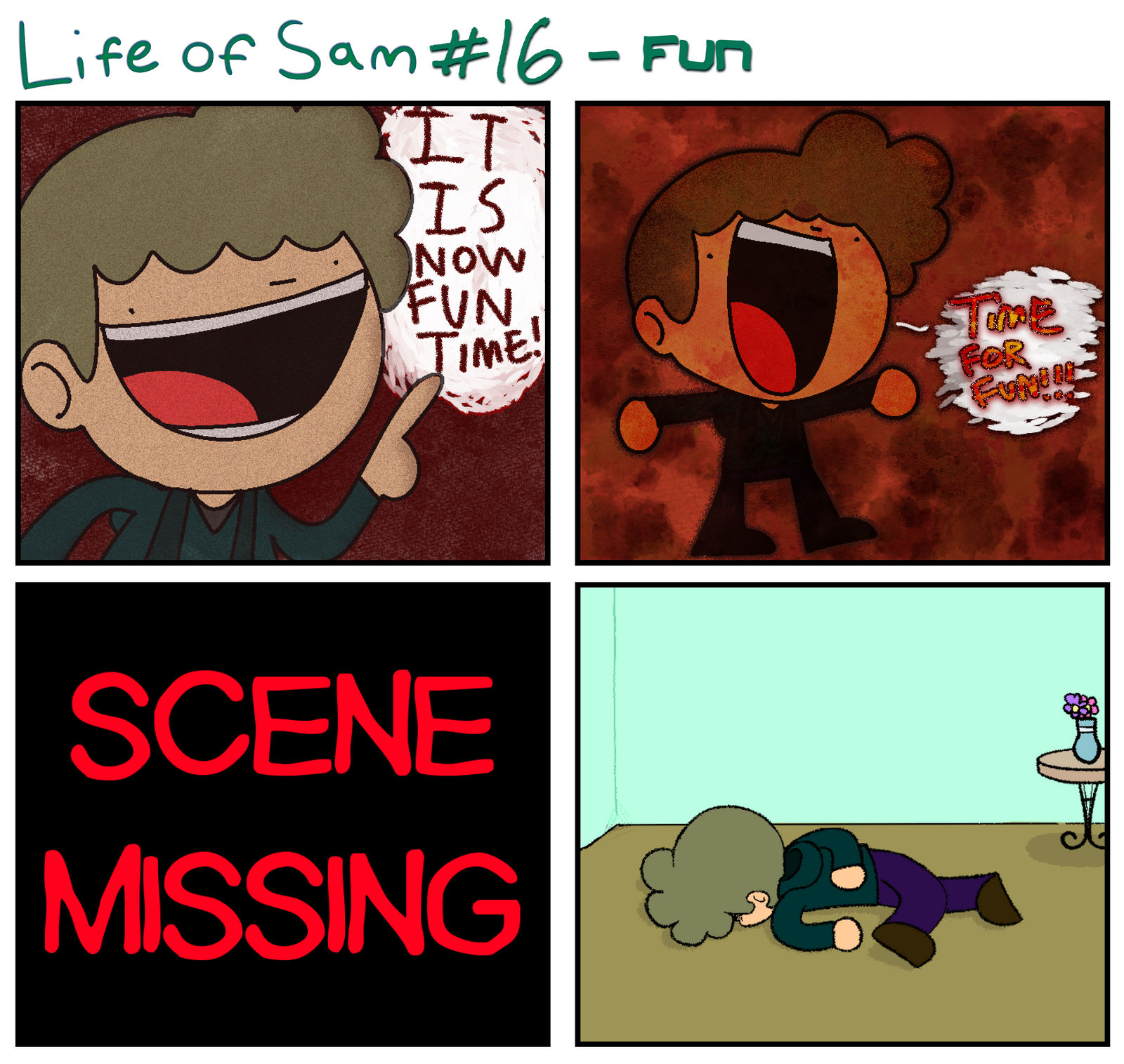 Life of Sam: Comic #16 - Fun by FlowJoeCartoons on DeviantArt