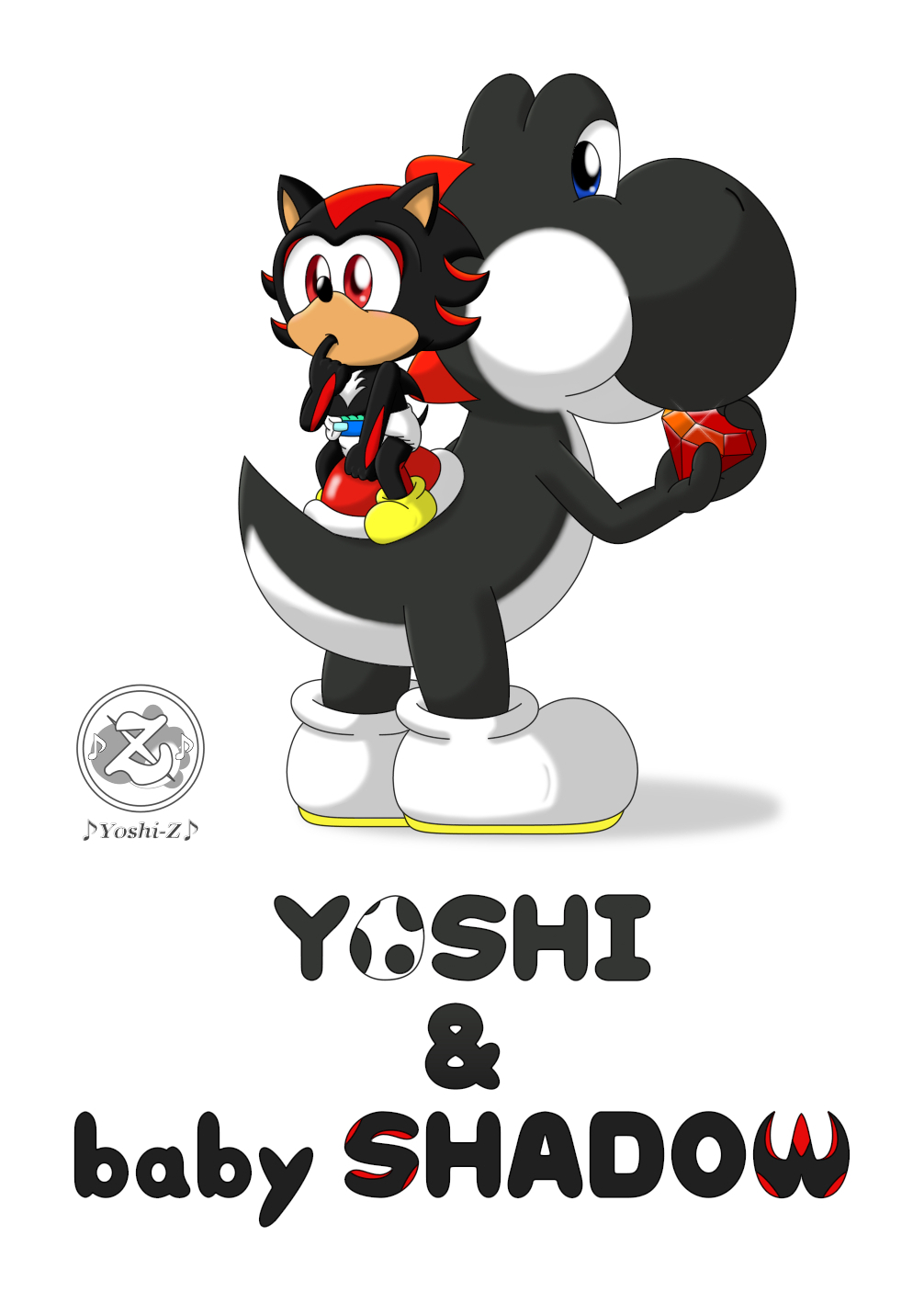 Yoshi and baby Shadow