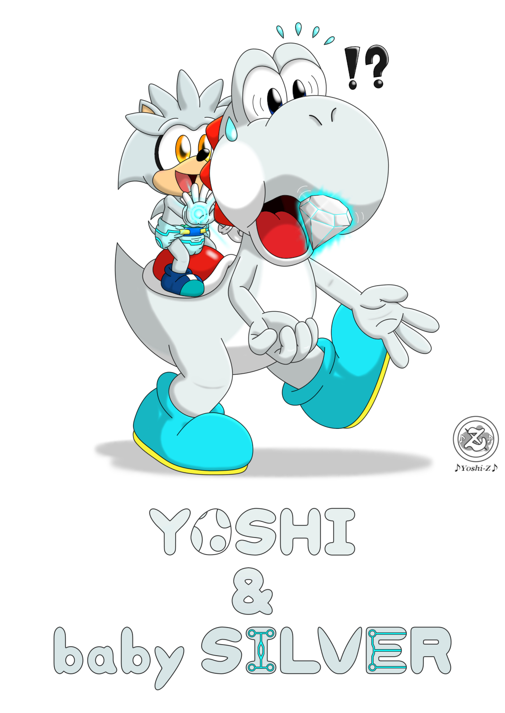 Yoshi and baby Silver