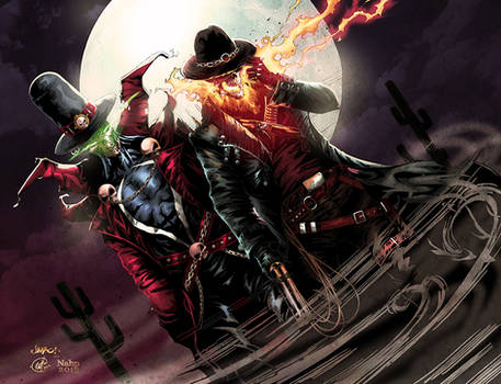 Gunslinger Spawn And Western Ghost Rider Colors