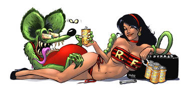 Rat Fink Pinup Colors