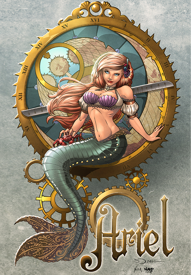 Steampunk Ariel - colors