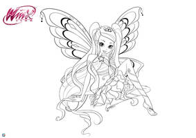 winx club 8 season coloring enchantix stella