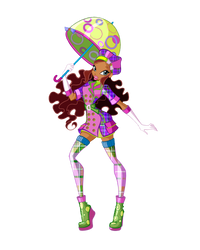 winx club 3 season rain coat aisha
