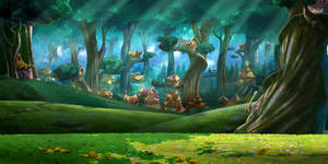 winx club pixie village background