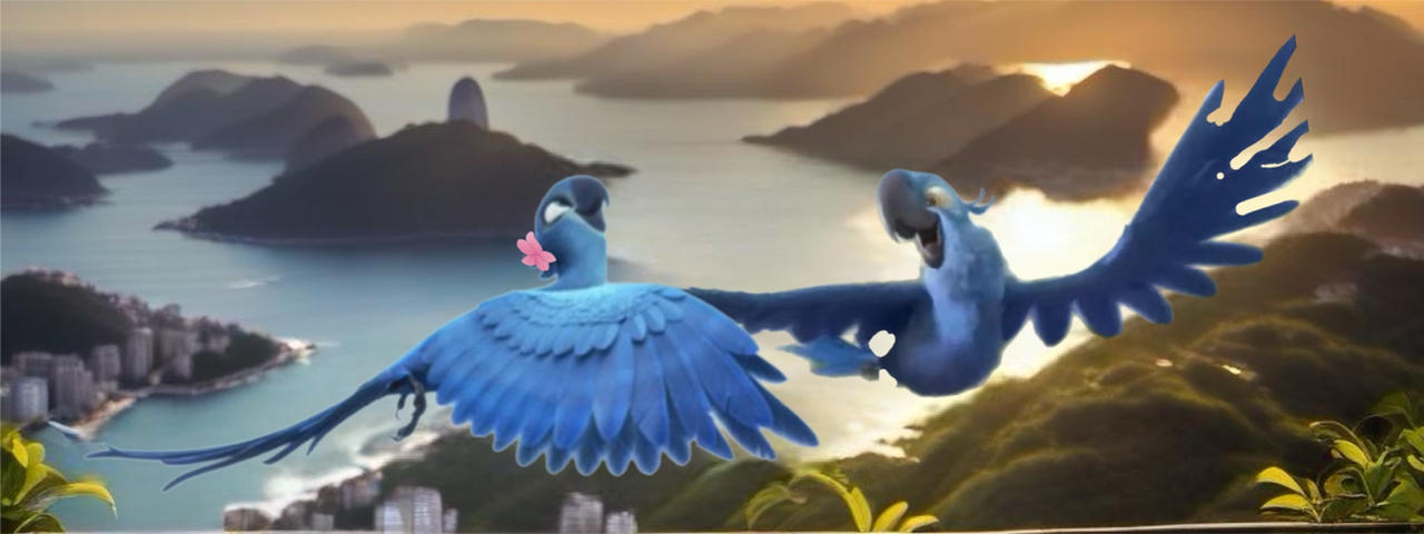 Blu Rio Render Deviantart Blu And Jewel Have Both Flying Free In Rio by SophiaMarieB on DeviantArt