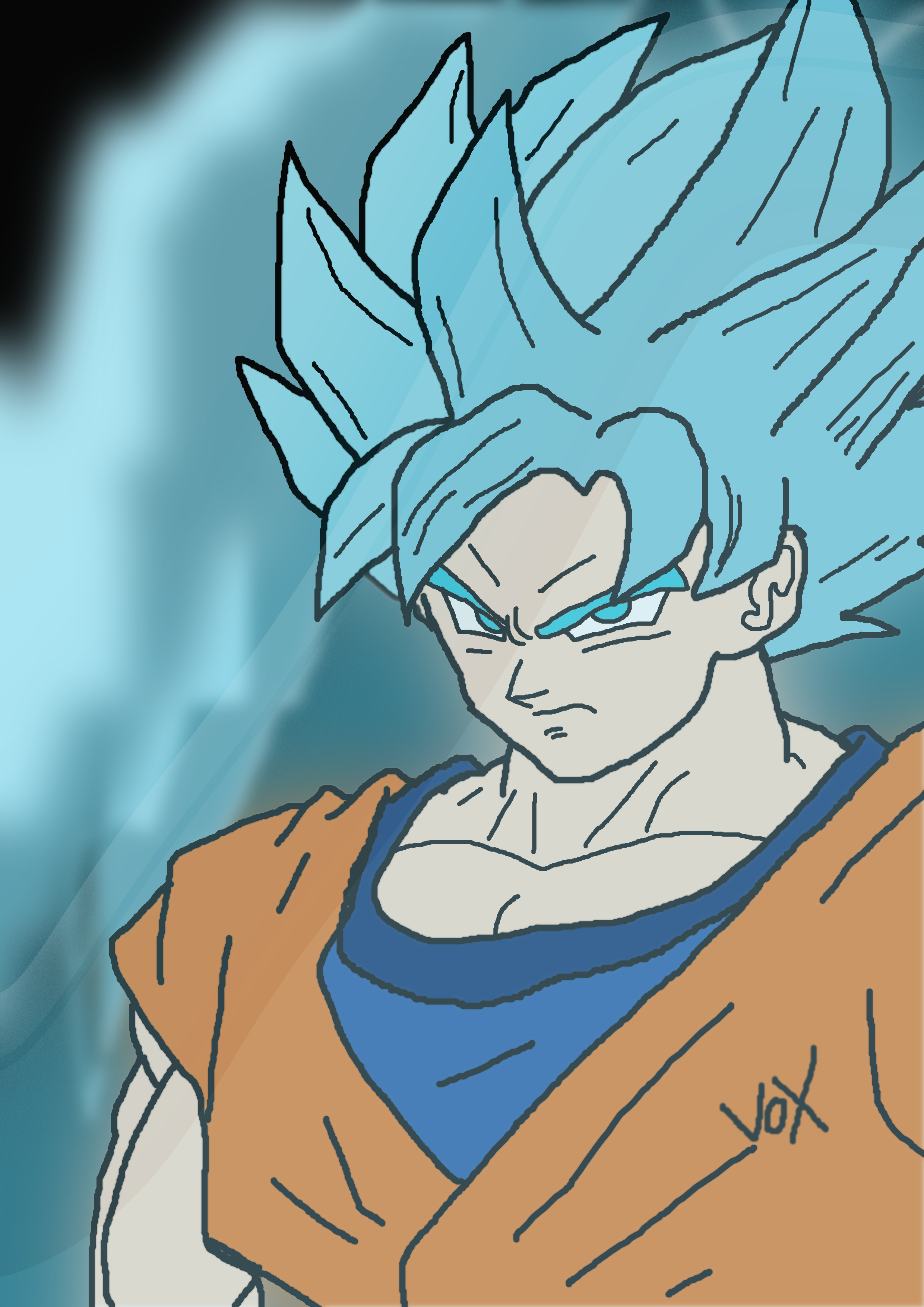 Super Sayian Blue Goku