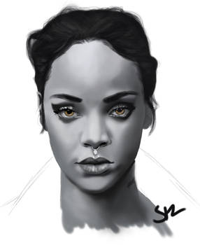 Work in progress of Rihanna 