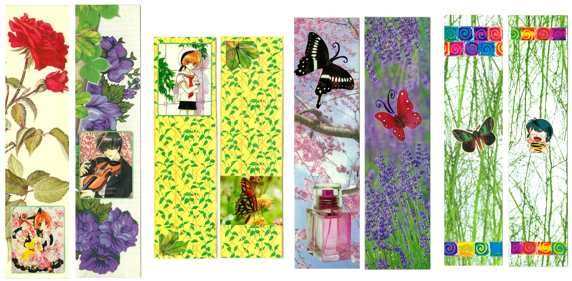 Manga-themed bookmarks by NitroFieja on DeviantArt