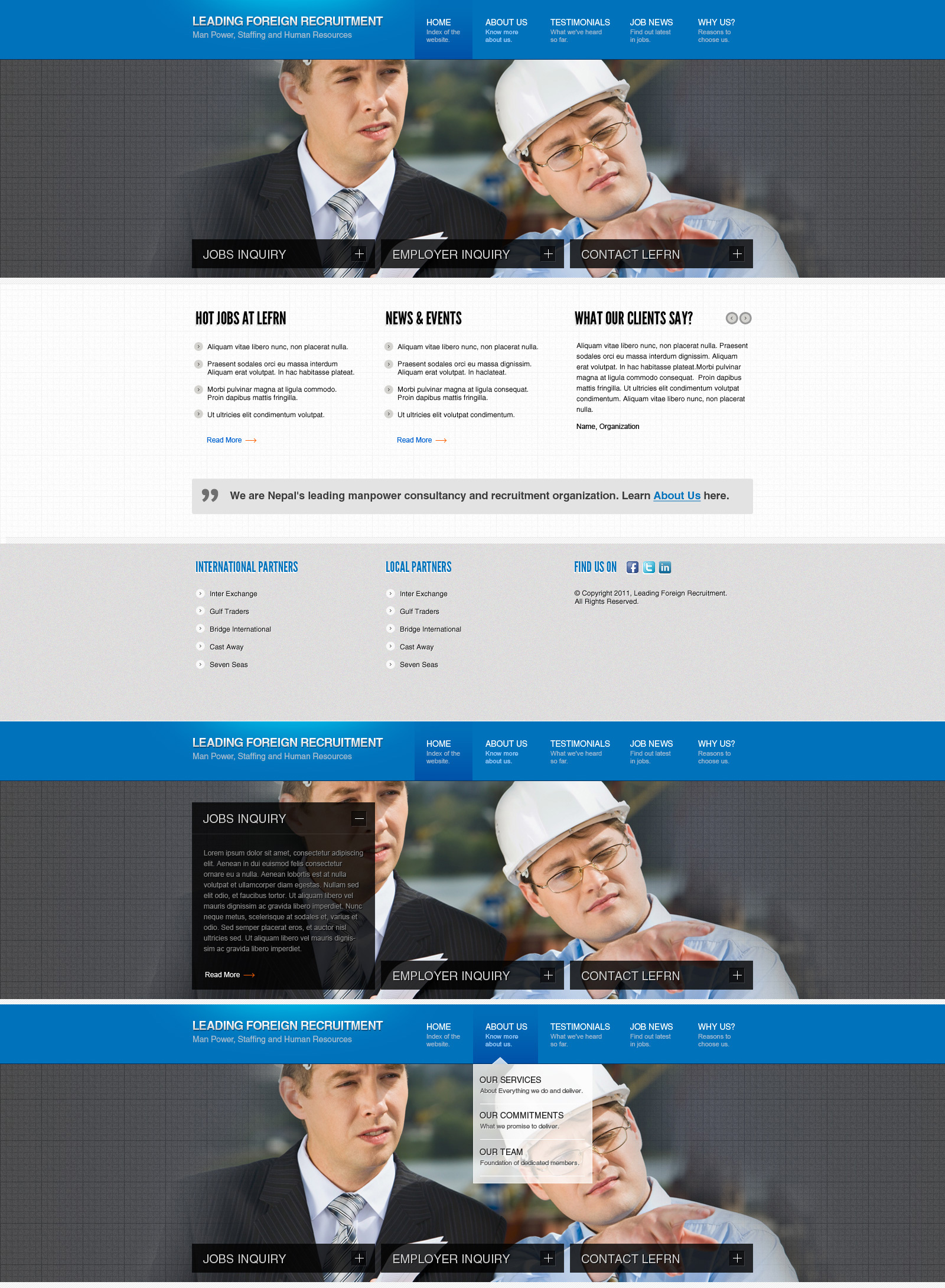 website PSD for Sale