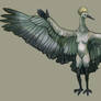 Glaucous Cranes - front view II