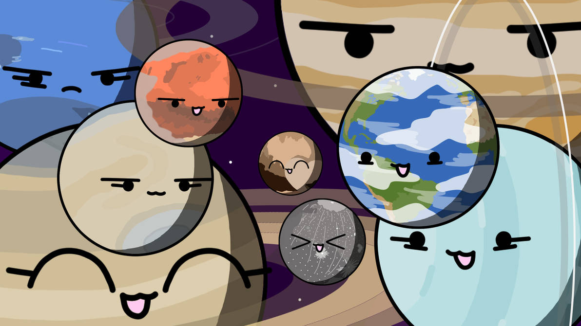 Pluto and The Planets by 3dgar1234 on DeviantArt