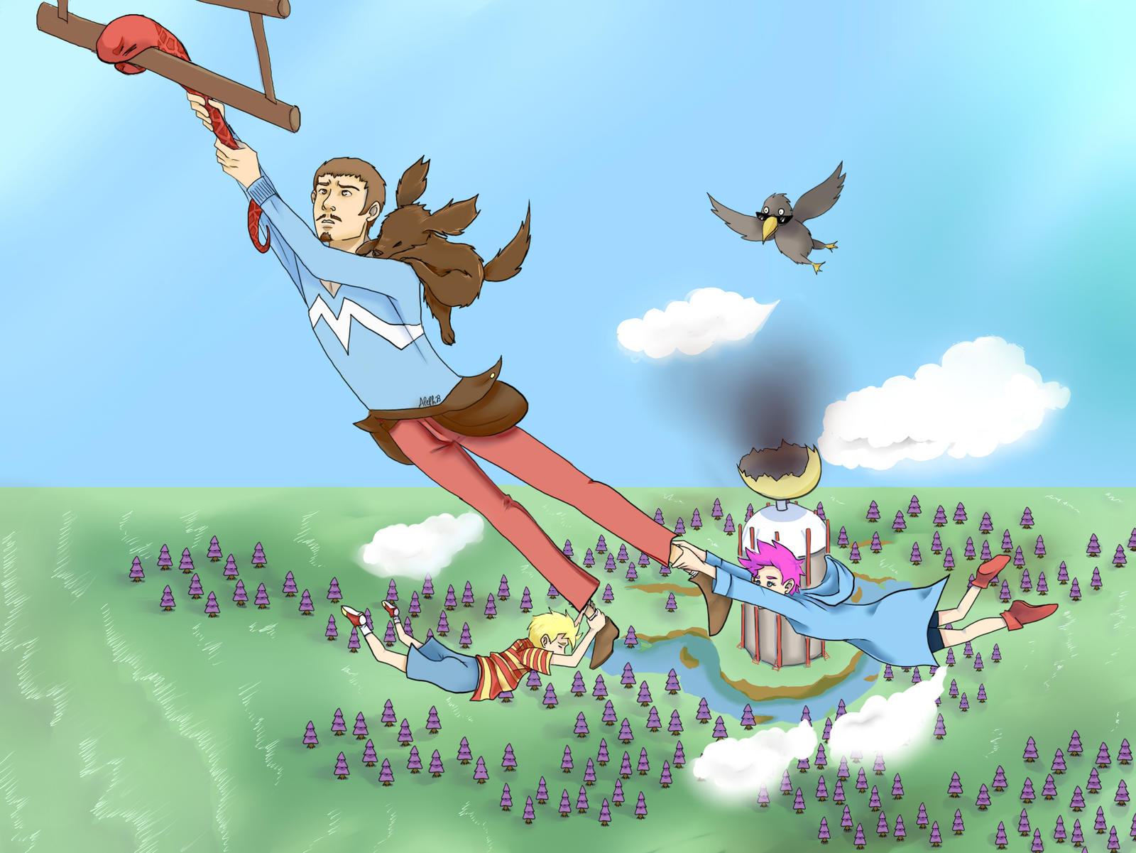 Bird Falling Deviantart Falling by AlePh27 on DeviantArt