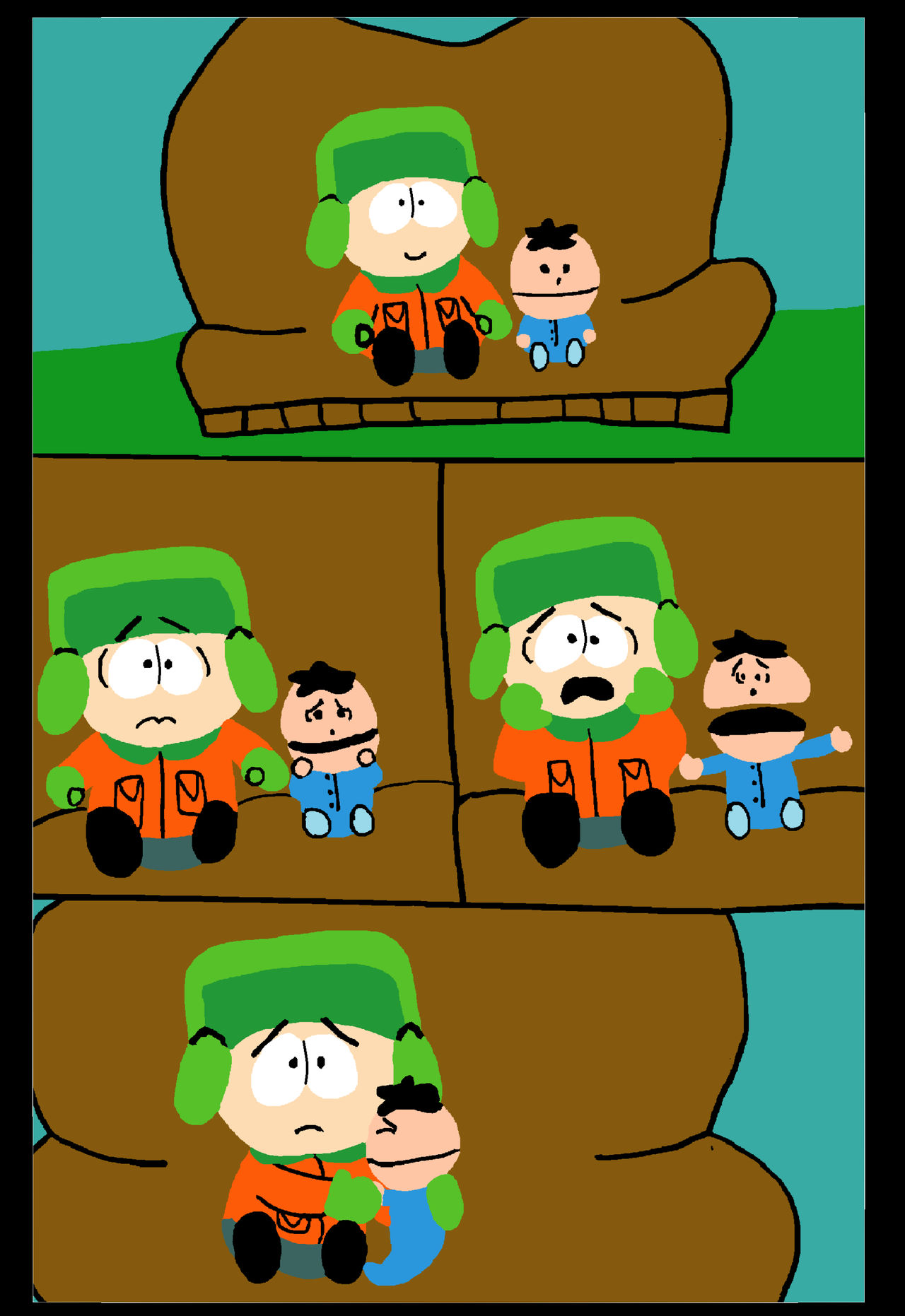 Kyle Scared Kyle and Ike get scared by Artsy-the-Lover on DeviantArt