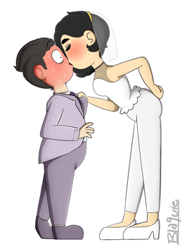 -You may now kiss the...groom?-