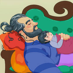 Cuddling your baby hobbit