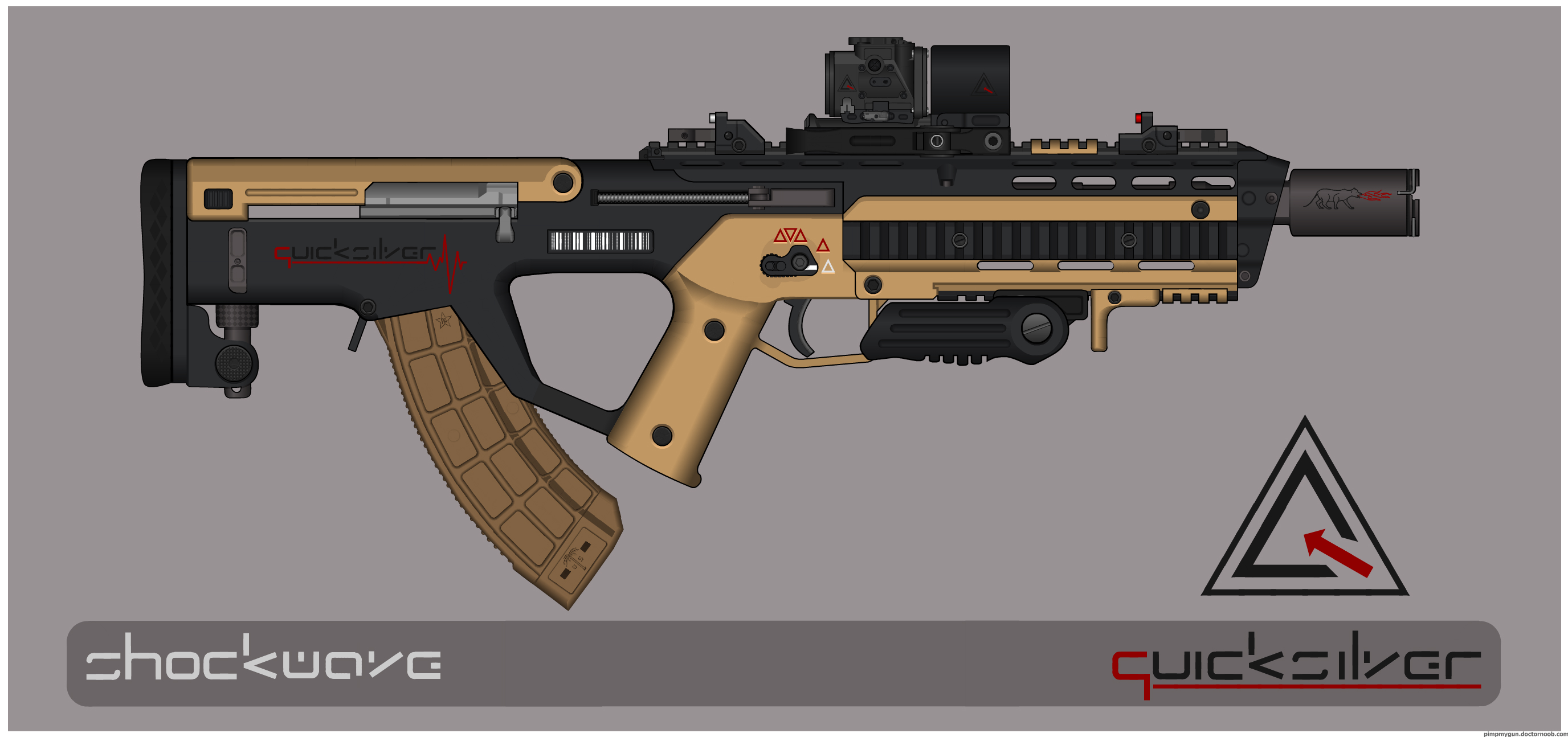 Quicksilver Industries: 'Pampas' Assault Rifle