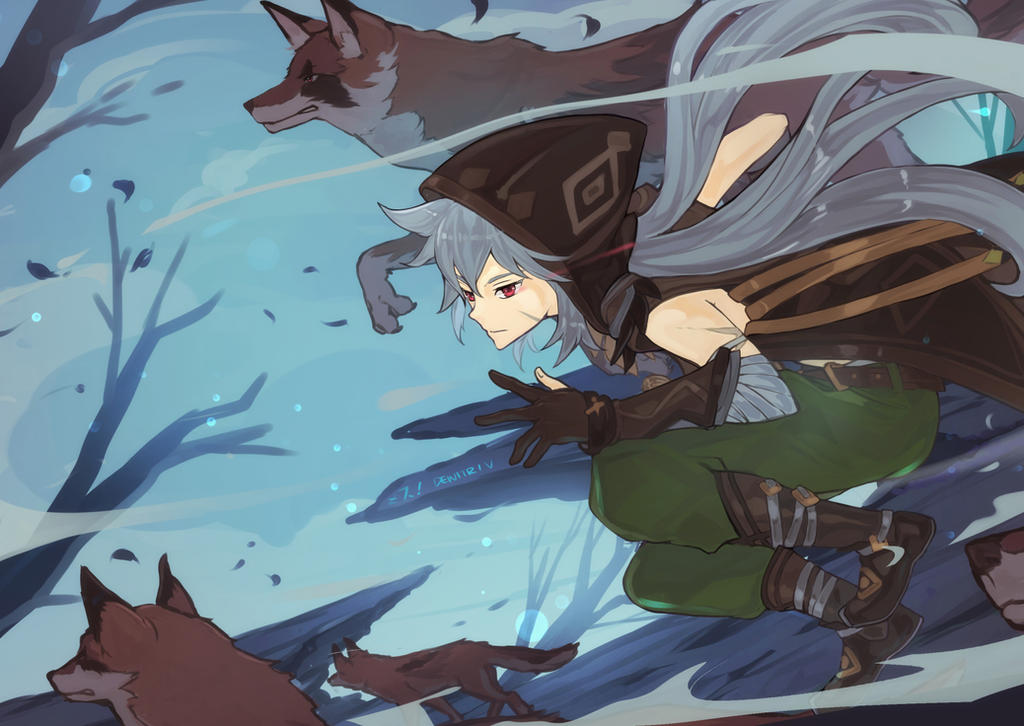 Razor with the wolves by Dewitrika on DeviantArt