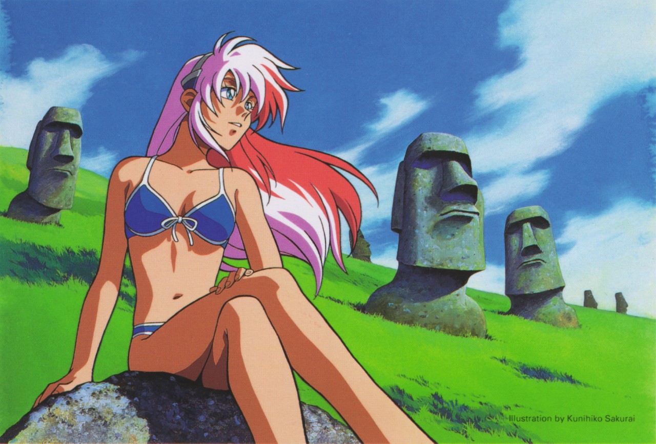 Birdy the Mighty in Easter island by ShinRider on DeviantArt