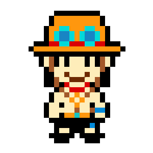 One Piece 8 Bit Ace By Porno Bookstore On Deviantart One Piece 8 Bit Ace By Porno Bookstore On Deviantart
