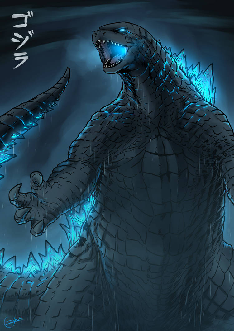 Legendary Godzilla Illustration by zacharychua on DeviantArt