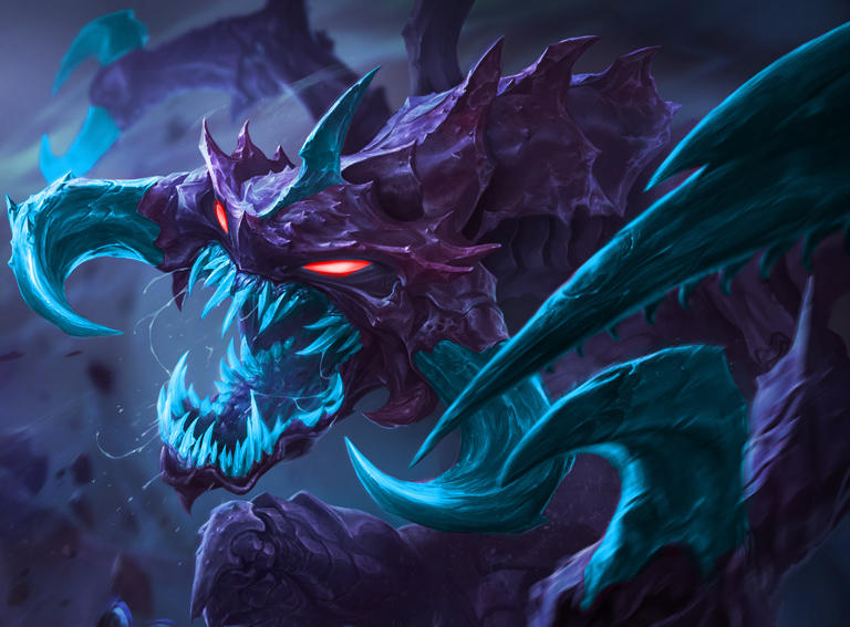 Cho'gath Rework Concept Nightmare Cho'Gath splash art concept by Vershac on DeviantArt