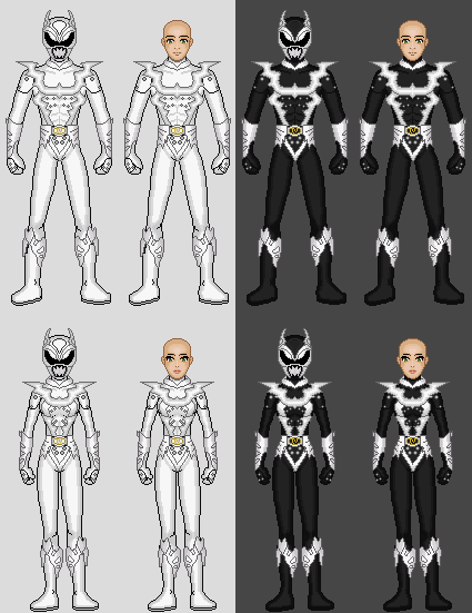 Psycho Ranger Bases by CWK34 on DeviantArt