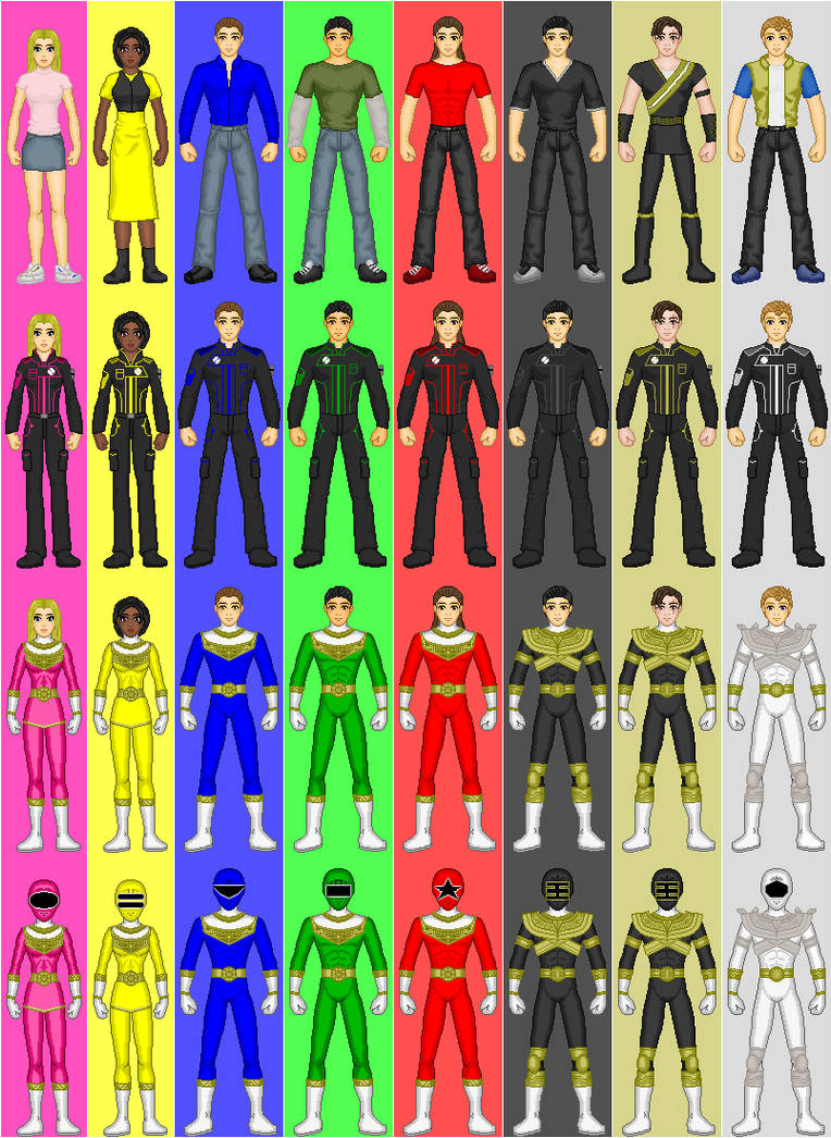 Power Rangers Zeo Rangers + Extra by CWK34 on DeviantArt