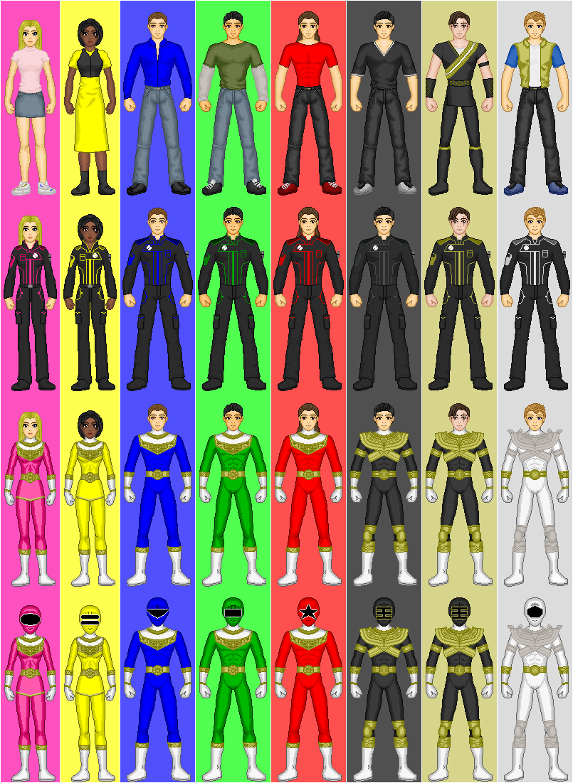 Power Rangers Zeo Rangers + Extra by CWK34 on DeviantArt