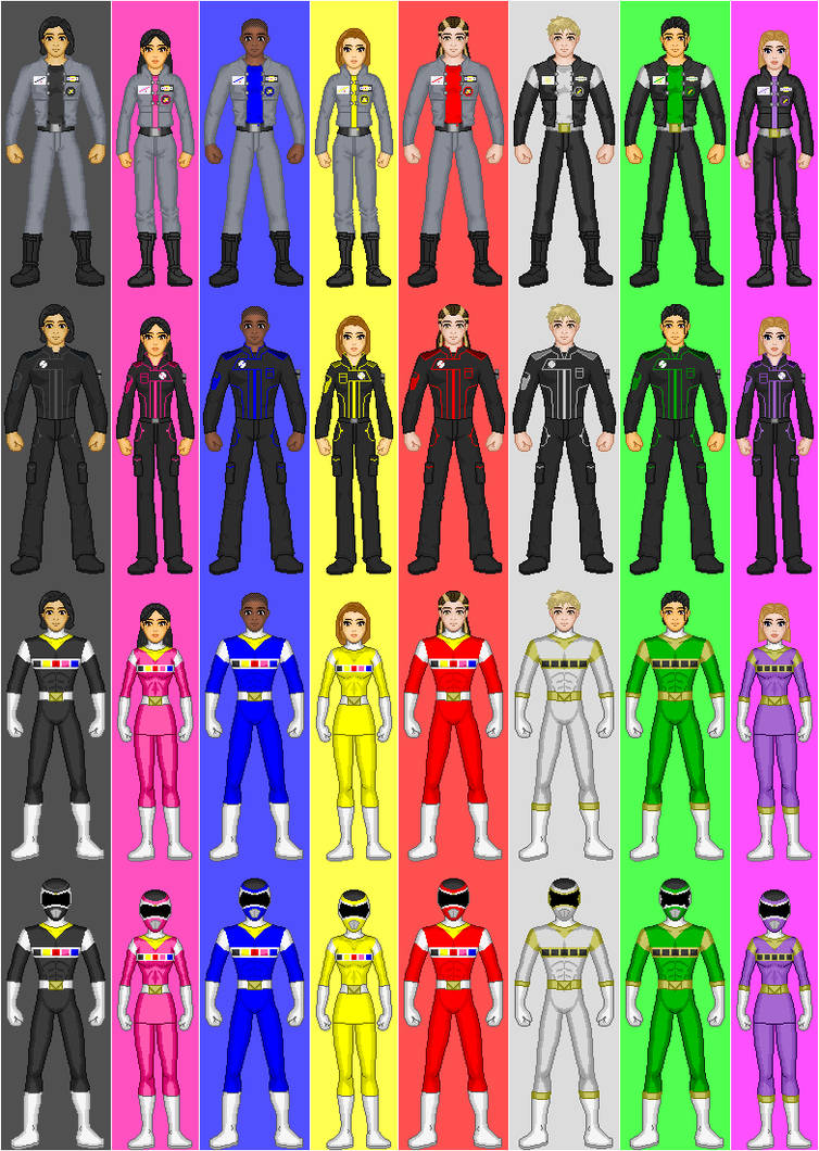 Power Rangers In Space Rangers + Extra by CWK34 on DeviantArt