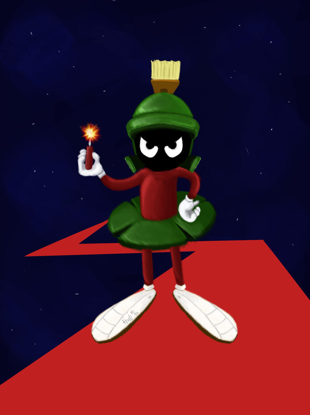 Marvin the martian speed painting